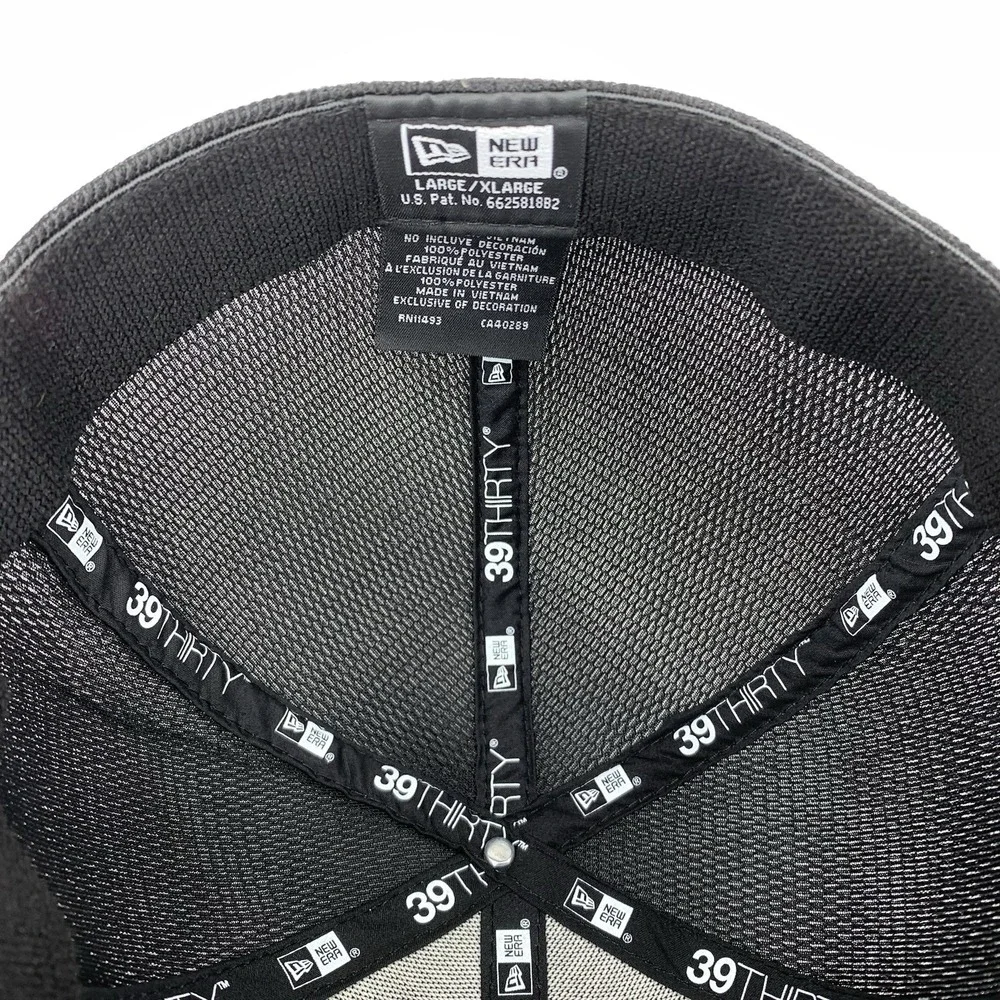 Kansas State Hat New Era 39THIRTY Large / XLarge Stretch Black Camo Baseball Cap